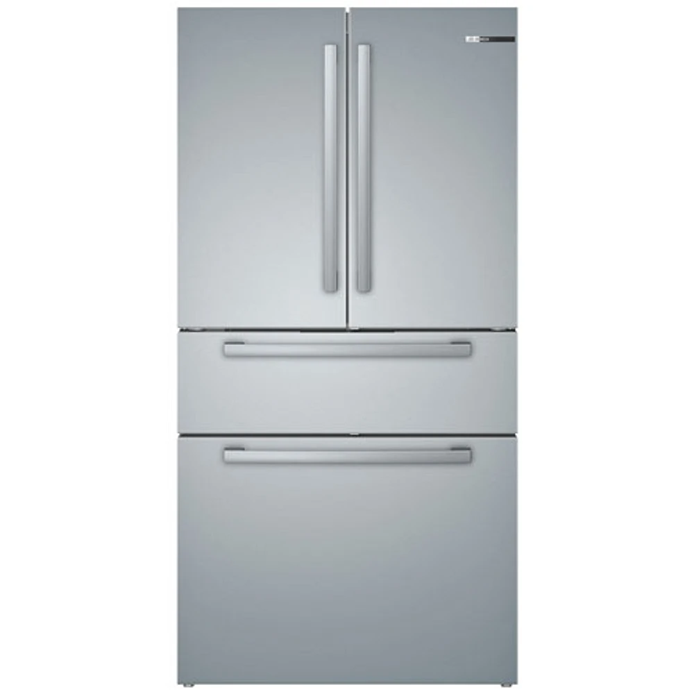 Bosch 36" 21 Cu. Ft. Counter-Depth 4-Door French Door Refrigerator (B36CL80SNS) - Stainless Steel