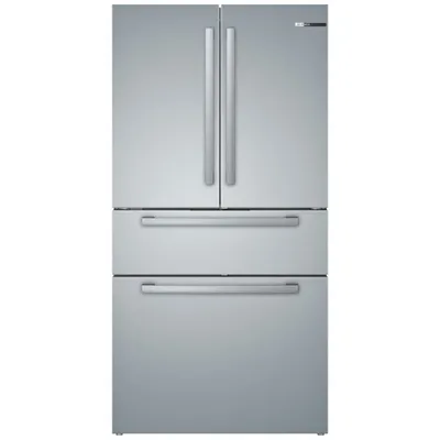 Bosch 36" 21 Cu. Ft. Counter-Depth 4-Door French Door Refrigerator (B36CL80SNS) - Stainless Steel