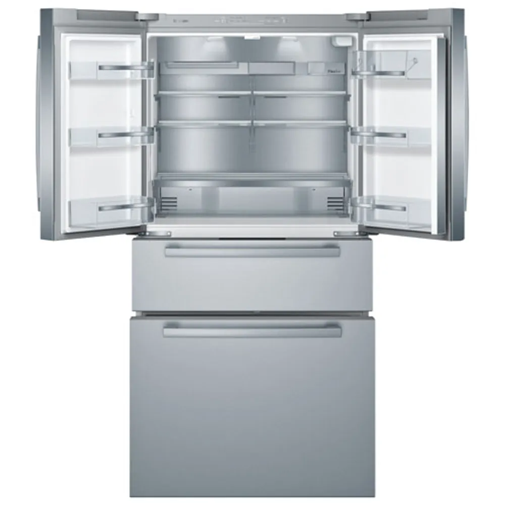 Bosch 36" 21 Cu. Ft. Counter-Depth 4-Door French Door Refrigerator (B36CL80SNS) - Stainless Steel