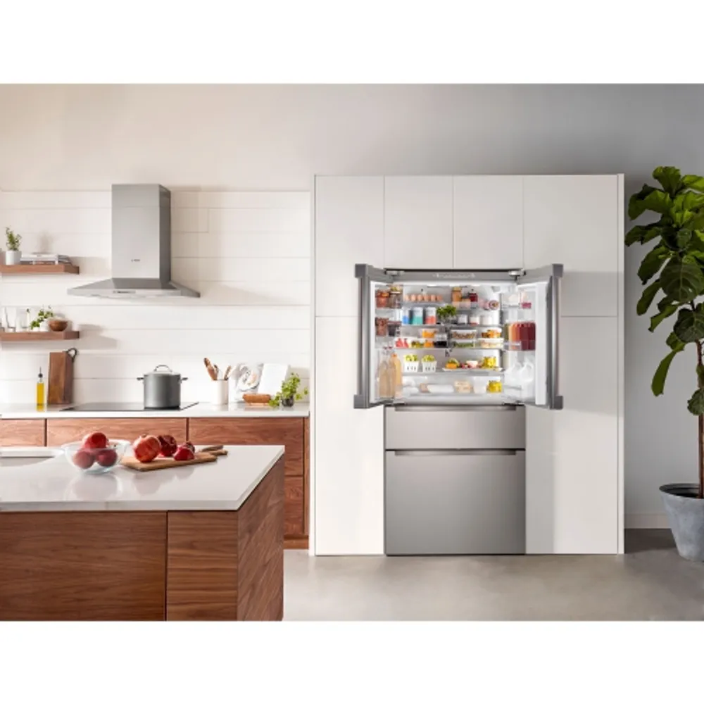 Bosch 36" 21 Cu. Ft. Counter-Depth French Door Refrigerator (B36CL80ENS) - Stainless Steel