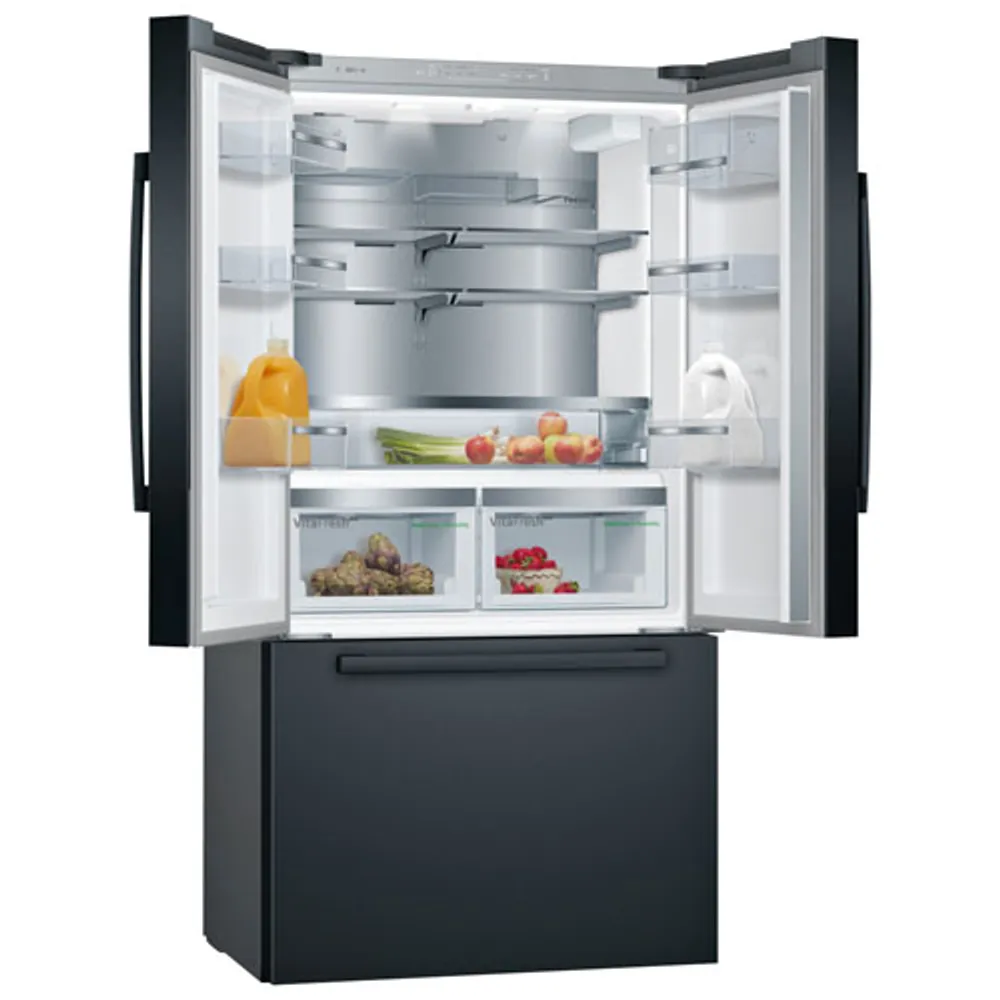 Bosch 36" 21 Cu. Ft. Counter-Depth French Door Refrigerator (B36CT80SNB) - Black Stainless Steel
