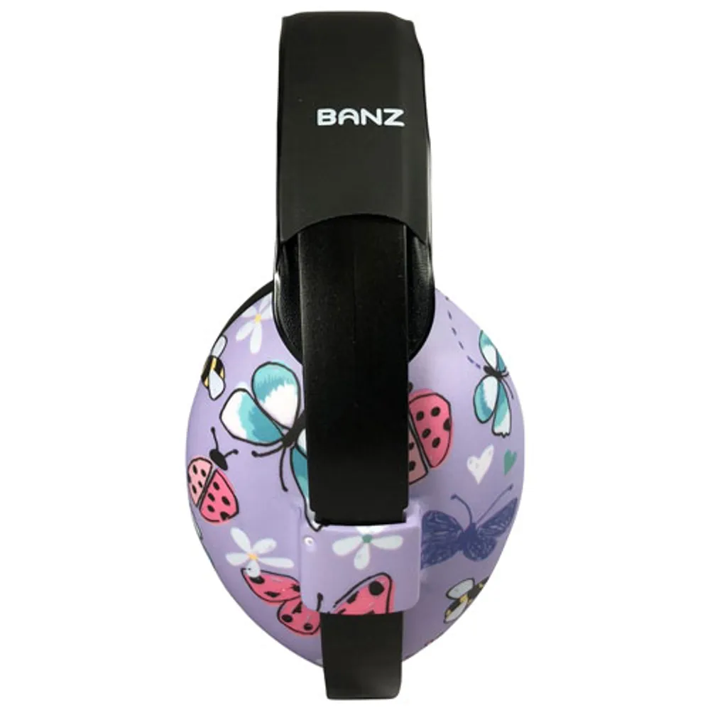 Baby Banz Mini Baby Earmuffs - 0 to 2 Years - Butterflies