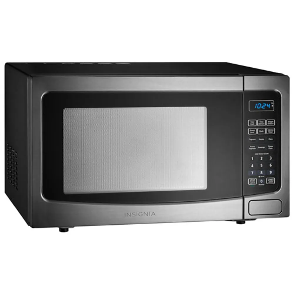New Insignia - 0.7 Cu. Ft. Compact Microwave - Black Free Shipping