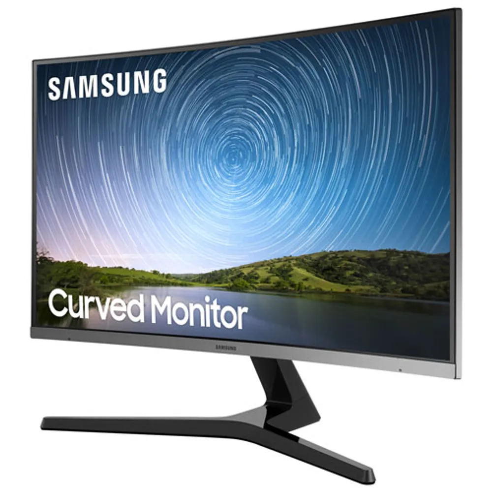 Moniteur FreeSync DEL incurvé AV HD intégrale 60 Hz GTG 4 ms 27 po de Samsung (LC27R500FHNXZA) Gris-bleu foncé - Exclusivité de Best Buy