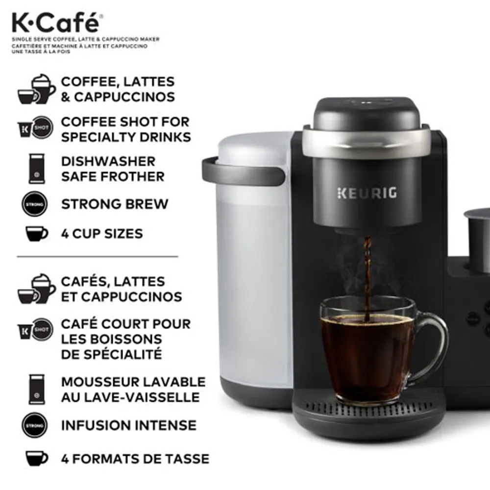 Keurig K-Café Single Serve Coffee Maker - Dark Charcoal