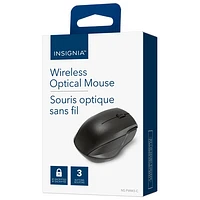 Souris optique sans fil d'Insignia - Noir - Seulement à Best Buy