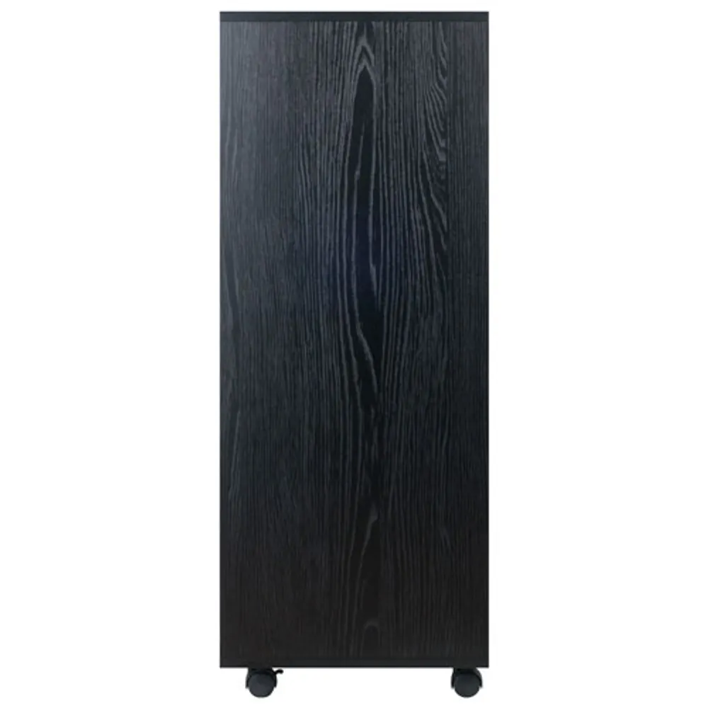 Halifax 41" 5-Drawer Composite Wood Cabinet - Black