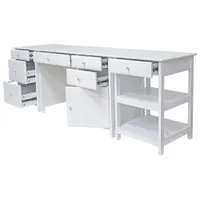 Delta Computer Desk with File Cabinet & Printer Table