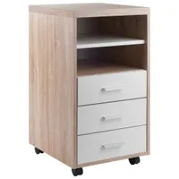 Kenner 3-Piece Modular Tabletop, 1-Drawer Cabinet & 3-Drawer Cabinet Set - White