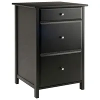 Delta Computer Desk with File Cabinet & Printer Table - Black