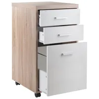 Kenner 3-Piece Modular Tabletop, 1-Drawer Cabinet & 5-Drawer Cabinet - White