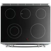 Bosch 32" 4.6 Cu. Ft. True Convection 5-Element Slide-In Electric Range (HEI8046C) - Black Stainless