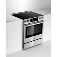 Bosch 30" 4.6 Cu. Ft. True Convection 5-Element Slide-In Electric Range (HEI8056C) - Stainless Steel