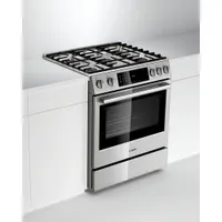 Bosch 32" 4.8 Cu. Ft. True Convection 5-Burner Slide-In Gas Range (HGI8056UC) - Stainless Steel