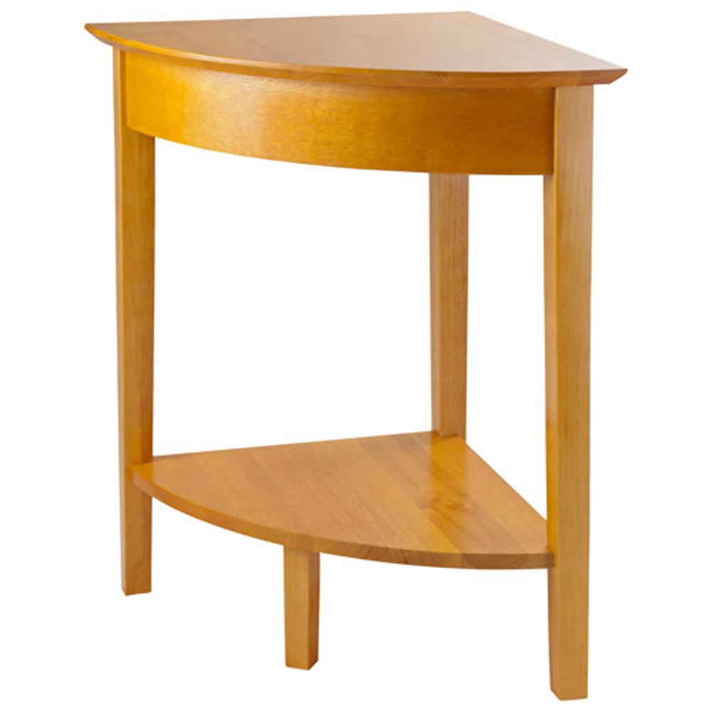 Studio 5-Piece Computer Desk, Writing Desk, Corner Table, Printer Table & File Cabinet Set - Honey