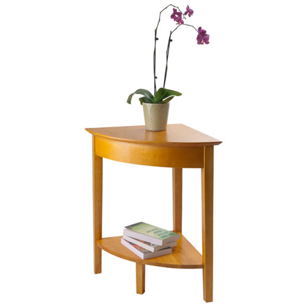 Studio 5-Piece Computer Desk, Writing Desk, Corner Table, Printer Table & File Cabinet Set - Honey