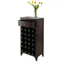 Ancona 3-Piece 60-Bottle Modular Wine Cabinet - Espresso