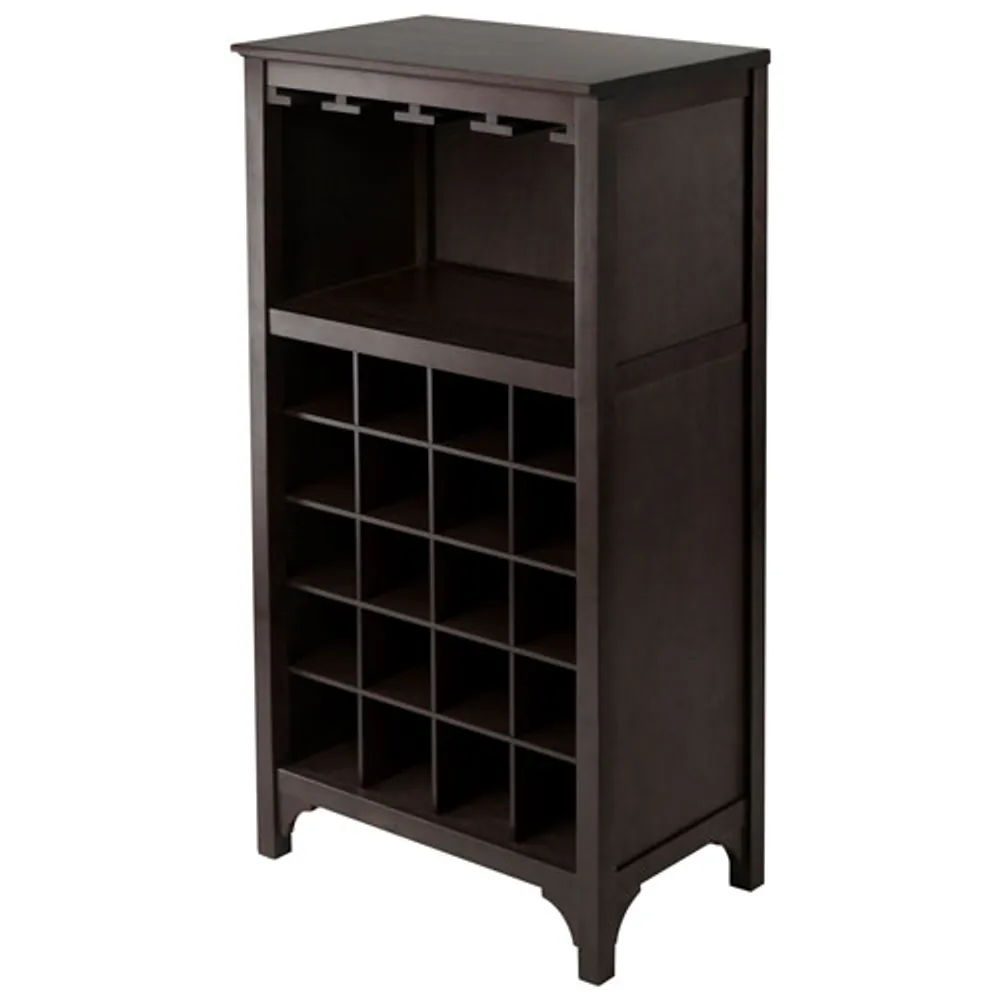 Ancona 3-Piece 60-Bottle Modular Wine Cabinet - Espresso