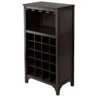 Ancona 3-Piece 60-Bottle Modular Wine Cabinet - Espresso