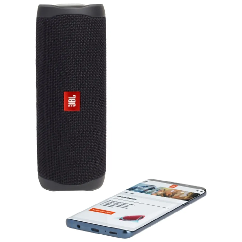 Haut-parleur sans fil Bluetooth étanche Flip 5 de JBL - Noir