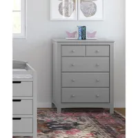 Graco Benton 4-Drawer Dresser - Pebble Grey