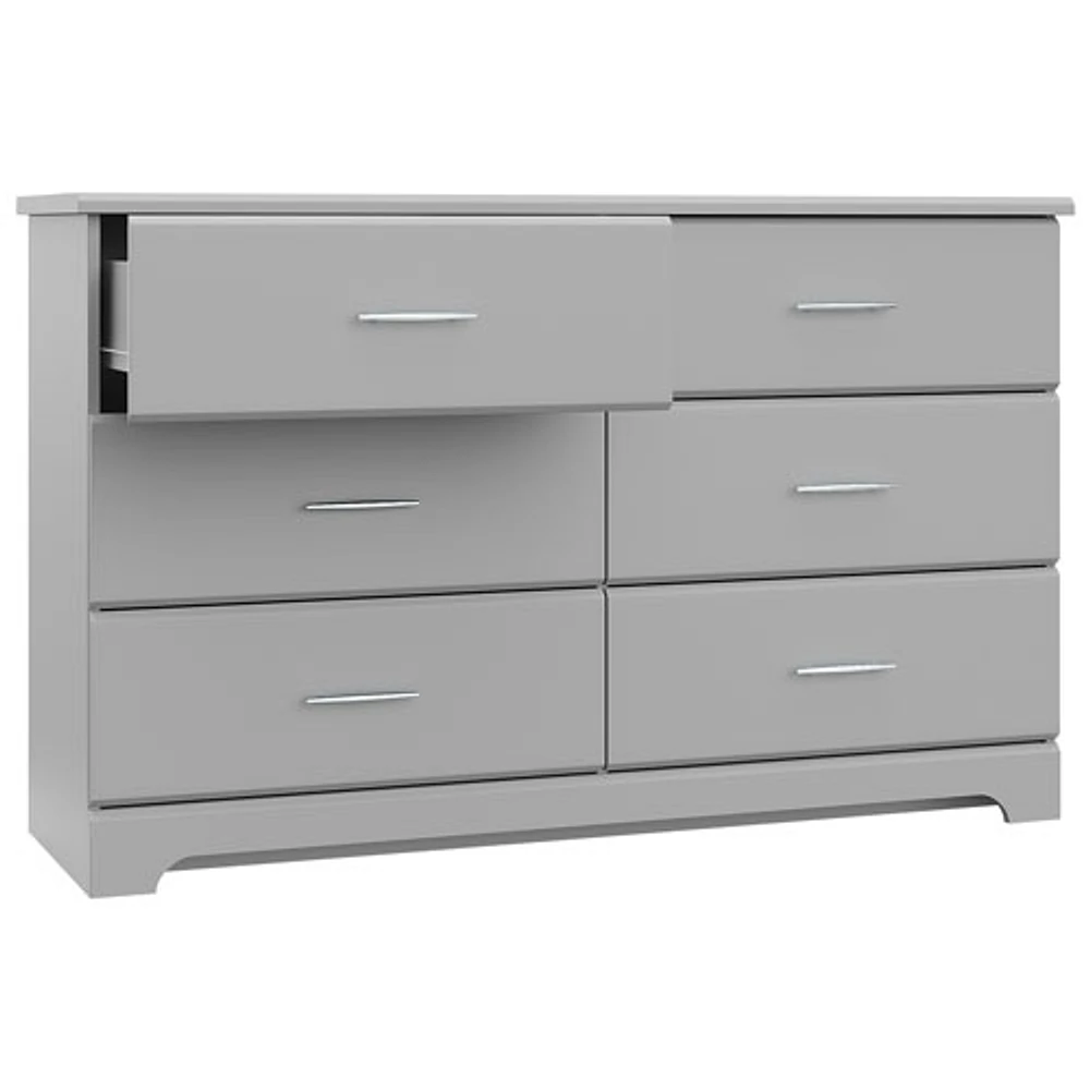 Stork Craft Brookside 6-Drawer Dresser - Pebble Grey