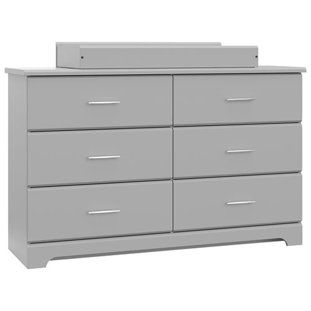 Stork Craft Brookside 6-Drawer Dresser - Pebble Grey