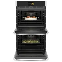 GE Profile 30" 5 Cu.Ft./5 Cu.Ft. True Convection Electric Double Wall Oven (PTD7000SNSS) - Stainless