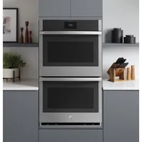 GE Profile 30" 5 Cu.Ft./5 Cu.Ft. True Convection Electric Double Wall Oven (PTD7000SNSS) - Stainless