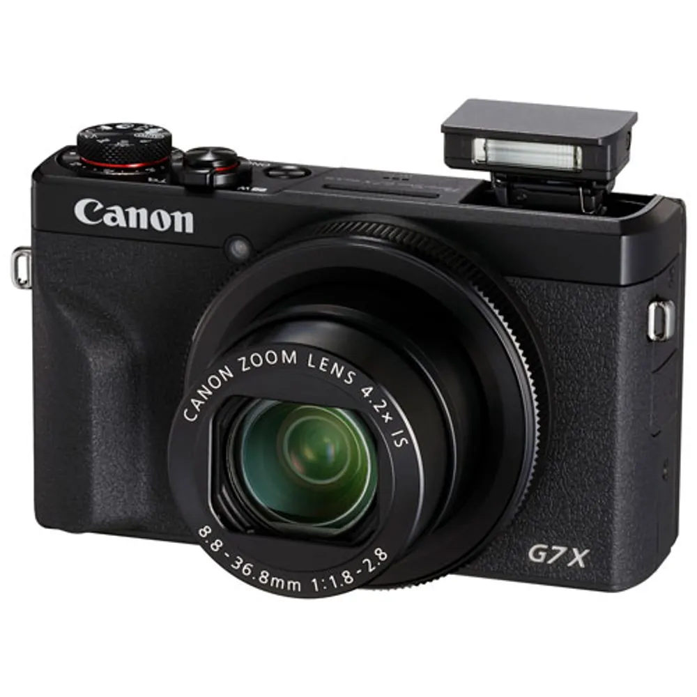 Canon PowerShot G7 X Mark III Wi-Fi 20.1MP 4.2x Optical Zoom Digital Camera - Black