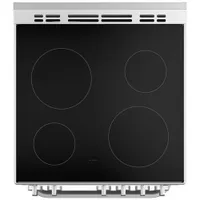 Haier 24" 2.9 Cu. Ft. Convection Freestanding Smooth Top Electric Range (QCAS740RMSS) - Stainless