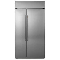 Café 48" 29.6 Cu. Ft. Side-By-Side Refrigerator with LED Lighting (CSB48WP2NS1) - Stainless Steel