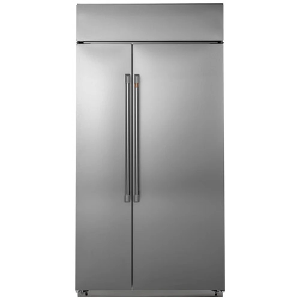 Café 42" 25.2 Cu. Ft. Side-By-Side Refrigerator with LED Lighting (CSB42WP2NS1) - Stainless Steel