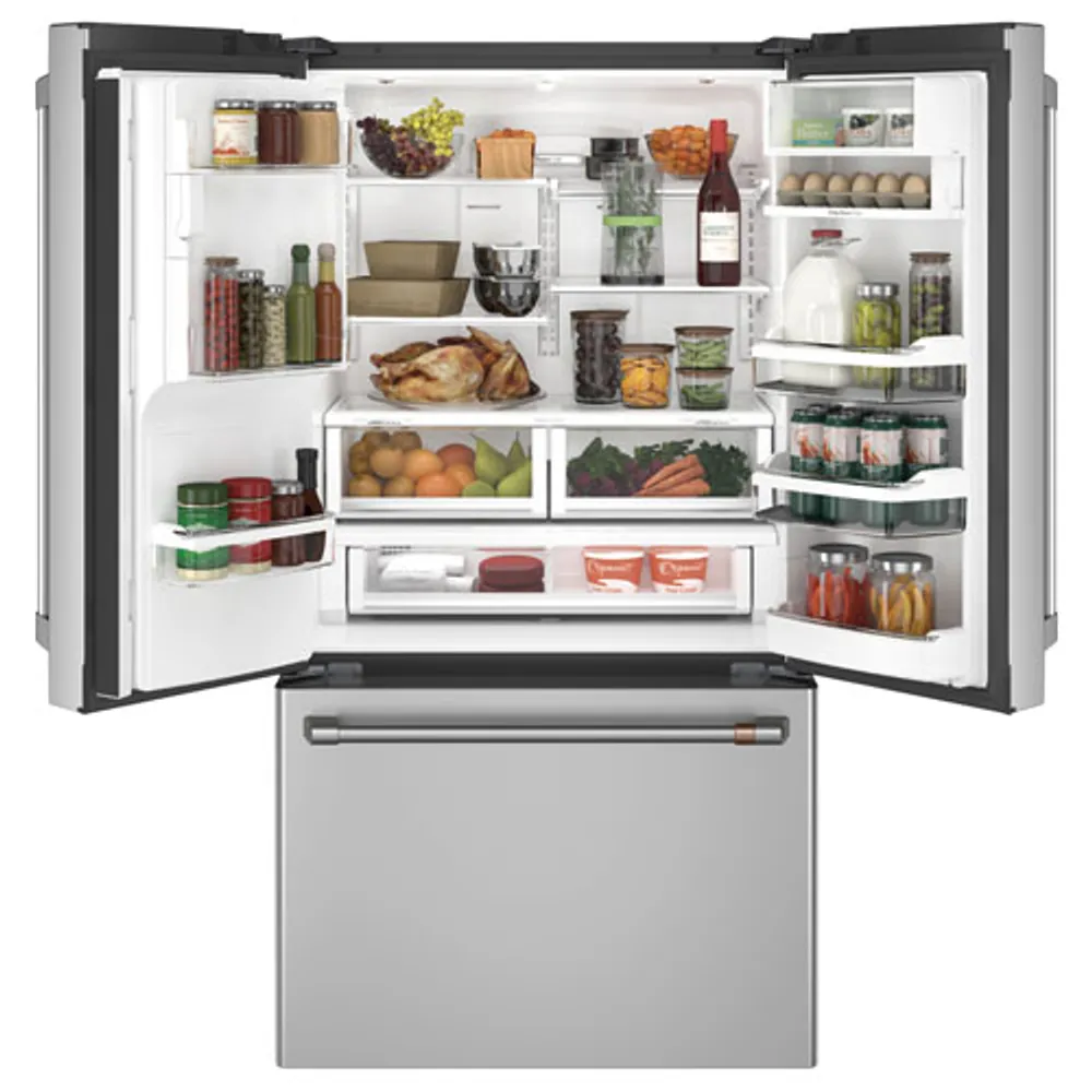 Café 36" 22.2 Cu. Ft. Counter-Depth French Door Refrigerator (CYE22TP2MS1) - Stainless Steel