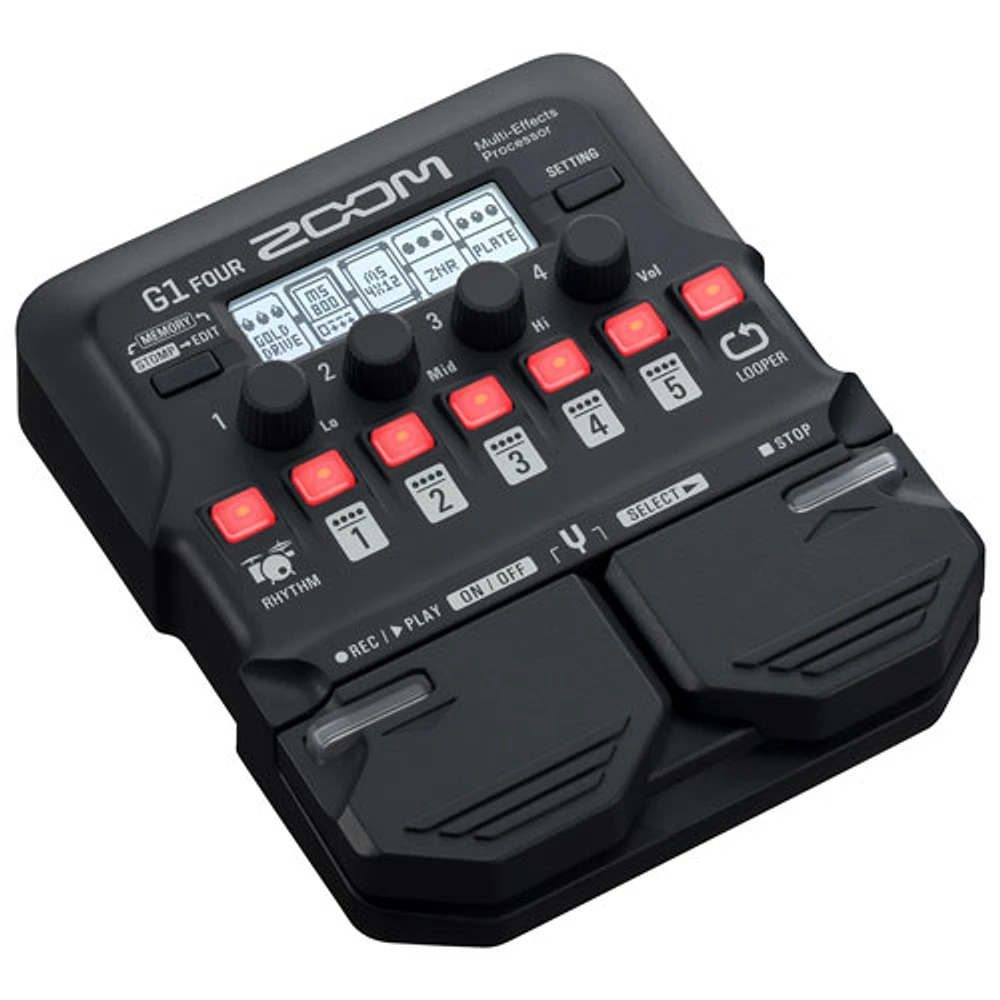 Processeur à effets multiples de guitare G1 Four de Zoom