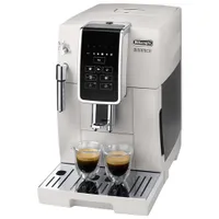 De'Longhi Dinamica Automatic Espresso Machine with Frother & Coffee Grinder - White