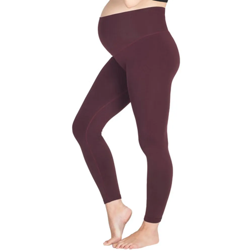 Maternity Rollover-Waist Boot-Cut Yoga Pants