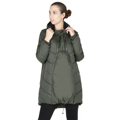 Modern Eternity Harper Quilted Polyester Maternity Puffer Coat