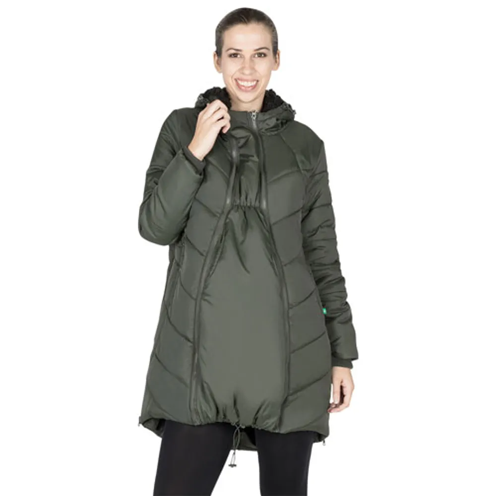 Modern Eternity Harper Quilted Polyester Maternity Puffer Coat
