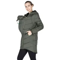 Modern Eternity Harper Quilted Polyester Maternity Puffer Coat