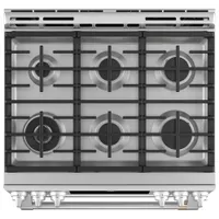 Café 30" 6.7 Cu. Ft. Convection Double Oven 6-Burner Slide-In Gas Range (CCGS750P2MS1) - Stainless Steel