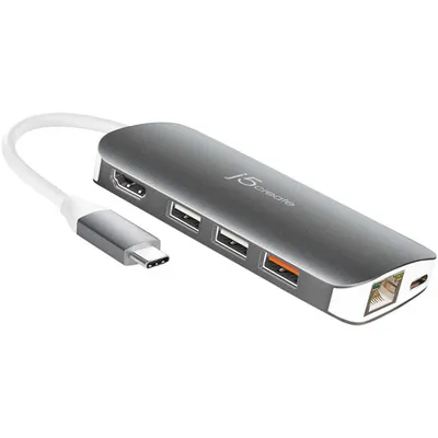 j5create USB-C to USB 3.1/HDMI/Ethernet Multi-Adapter (JCD383)