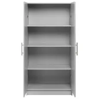 Elite 32" 3-Shelf Composite Wood Storage Cabinet - Light Grey