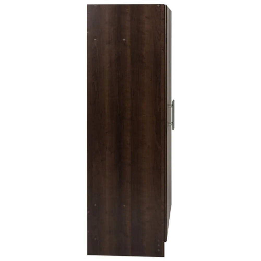 Elite 65" 2-Shelf Composite Wood Wardrobe Cabinet - Espresso