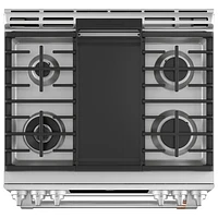 Café 30" Self-Clean True Convection Double Oven Slide-In Gas Range (CC2S950P2MS1) - Stainless Steel