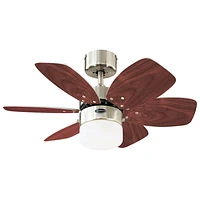 Westinghouse Lighting Flora Royale 30" Ceiling Fan - Brushed Nickel