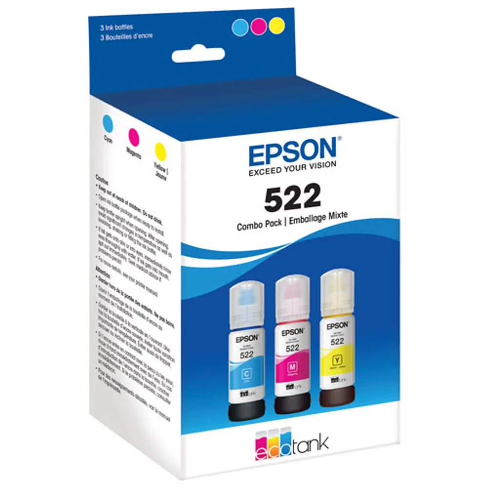 Cartouche d'encre couleur T522 d'Epson - Paquet de 3