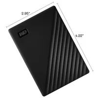 WD My Passport 5TB USB Portable External Hard Drive (WDBPKJ0050BBK-WESN) - Black