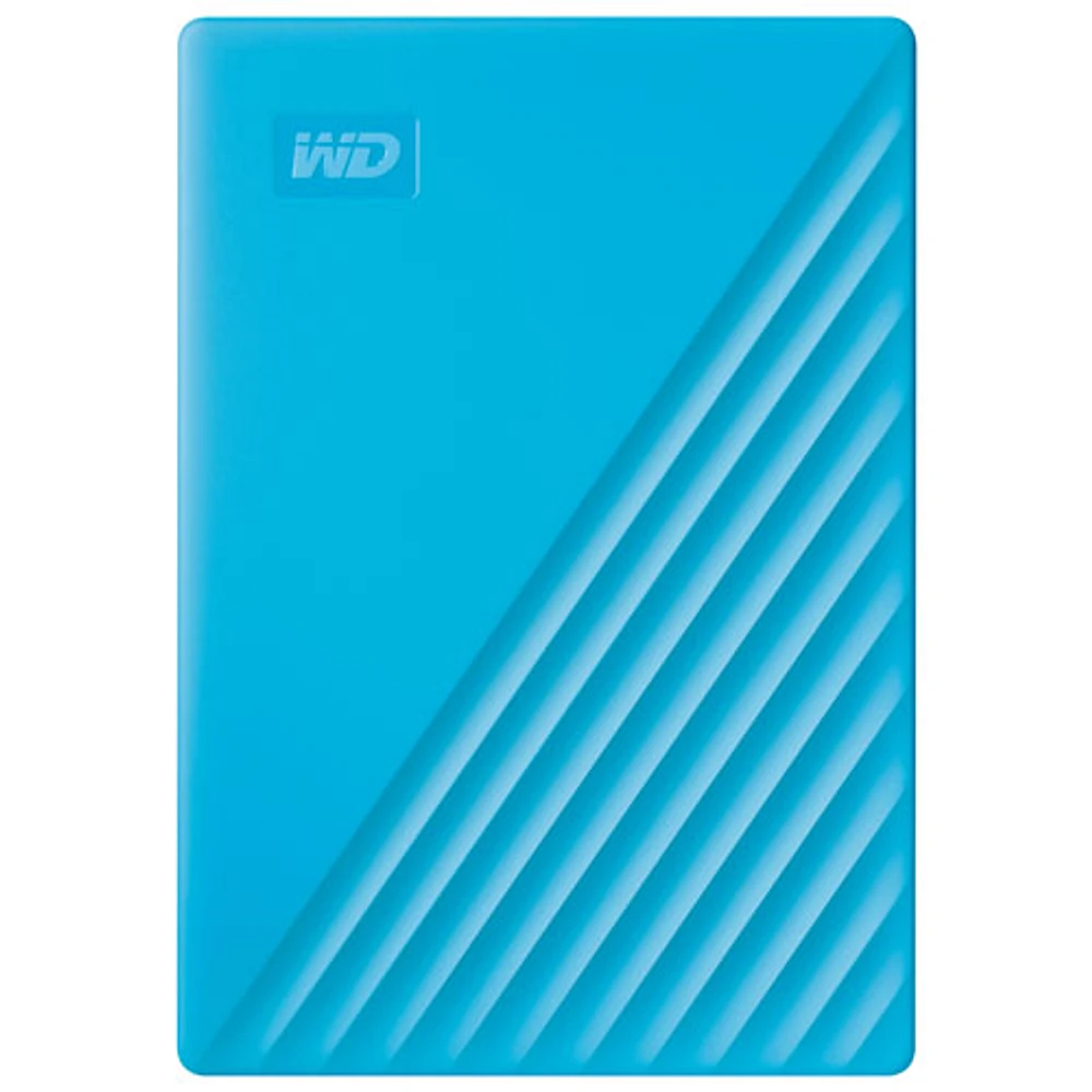 Disque dur externe portatif USB My Passport de 4 To de WD (WDBPKJ0040BBL-WESN) - Bleu