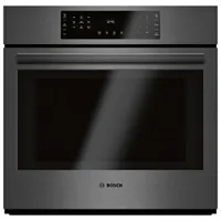 Bosch 30" 4.6 Cu. Ft. Self-Clean True Convection Electric Wall Oven (HBL8443UC) - Black Stainless